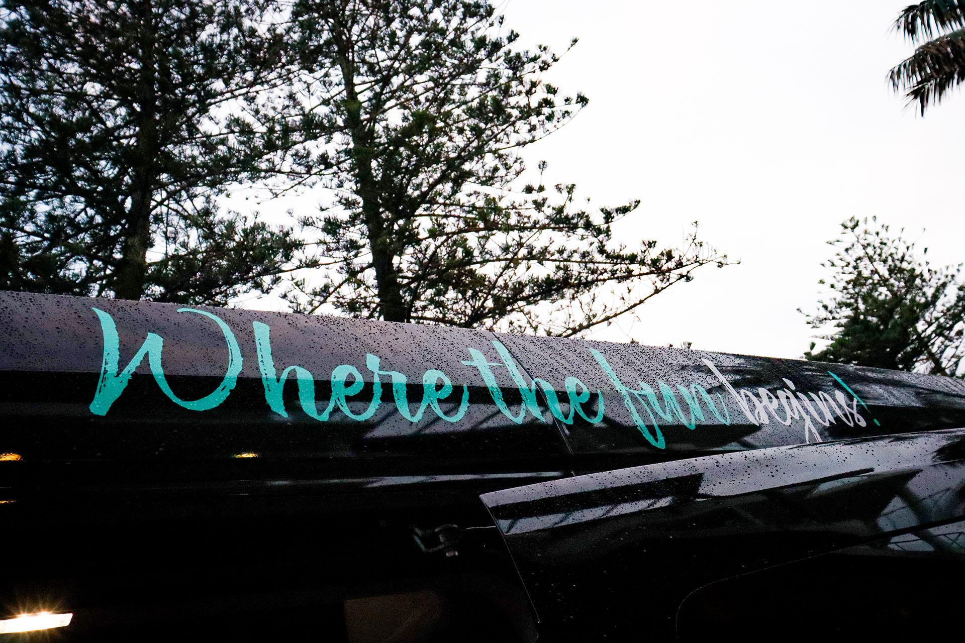 Adventure transfer van